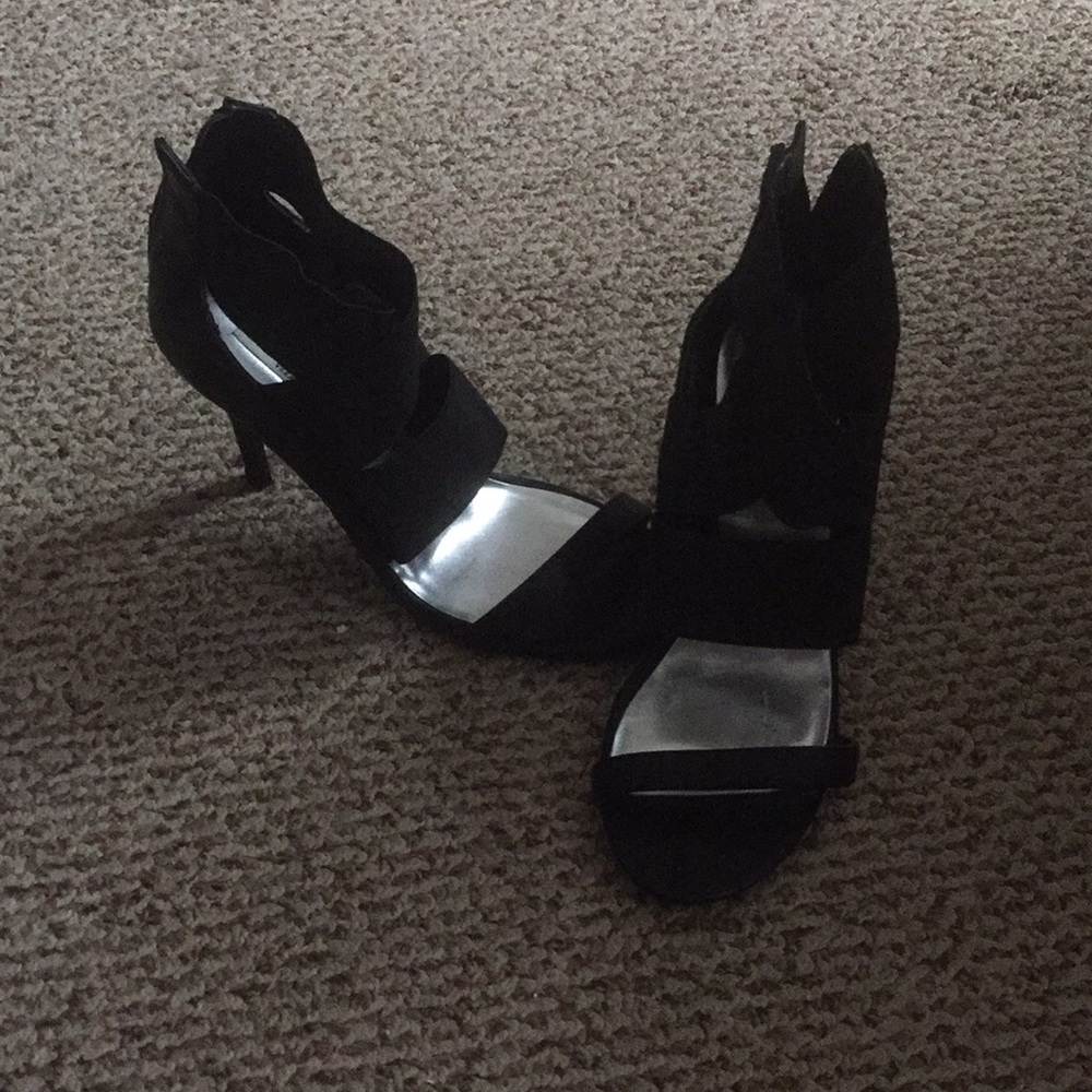 Black Strappy Heels